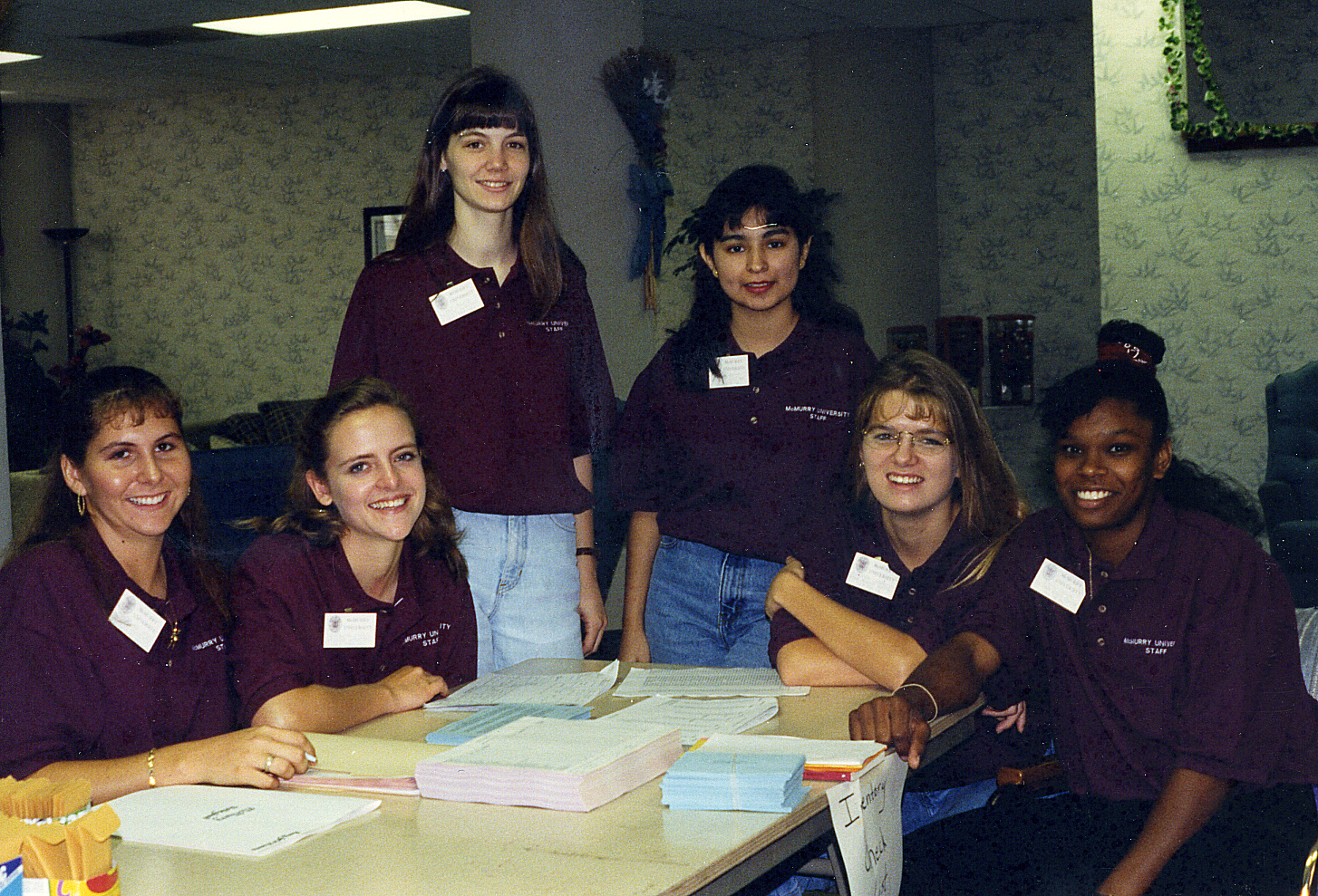 Gold Star RAs 1996-97 Amy Jo Williams, Lucilynn Lively, Amy Braddy, Marina Reyes, Jennifer Donelly, Sonia Papion