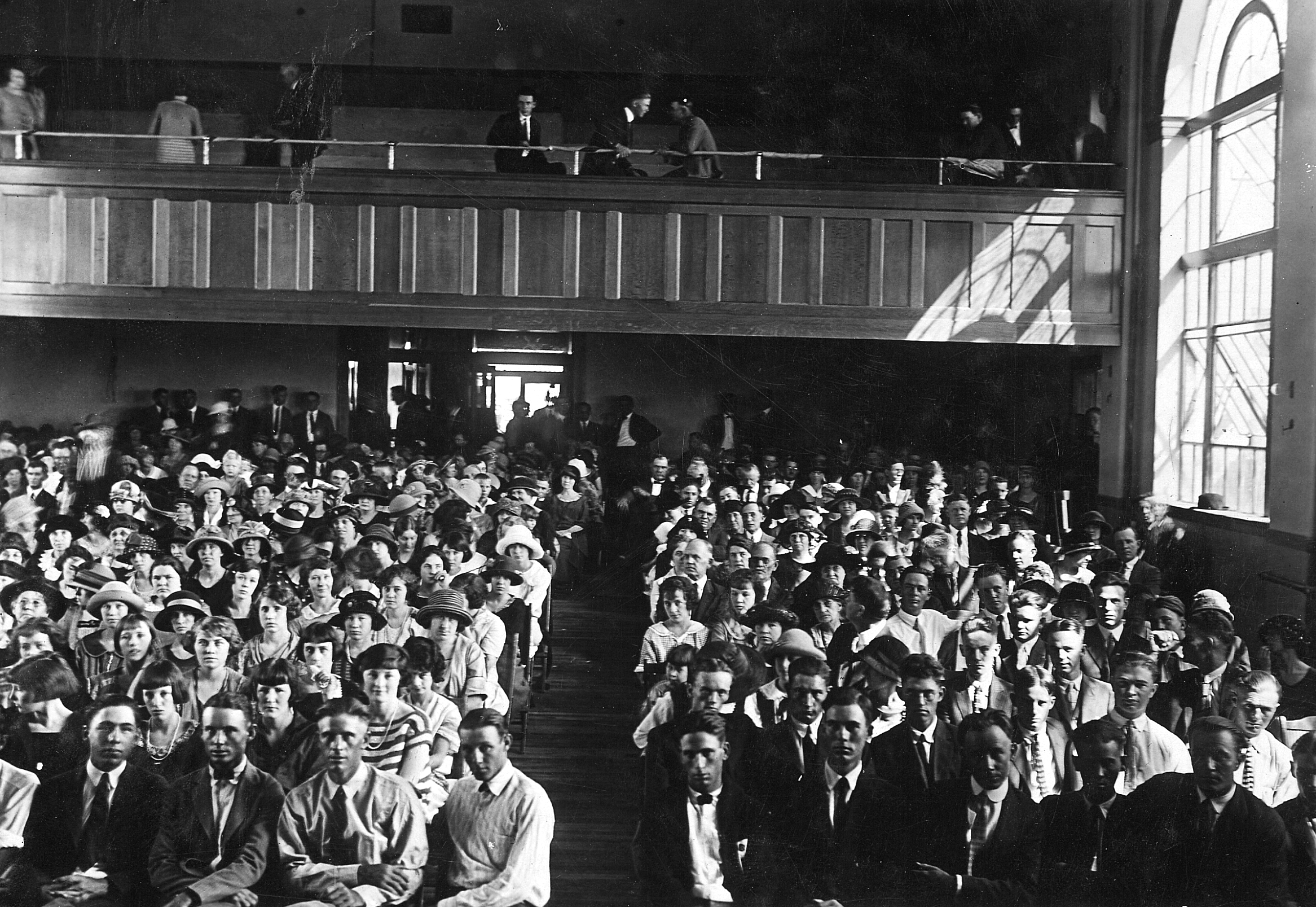 Opening Day 1923 right of Old Main auditorium