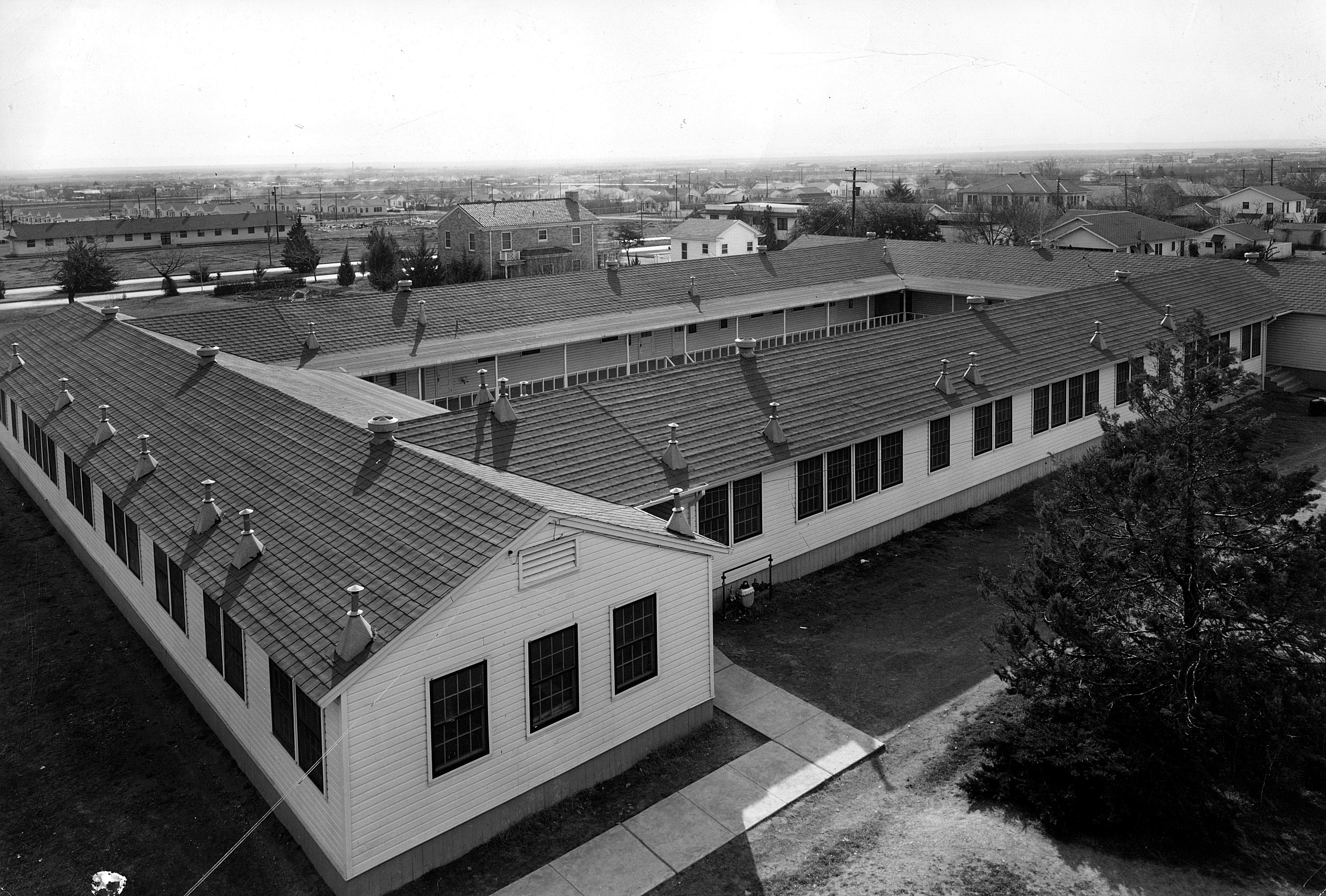 Quadrangle with President's House in background