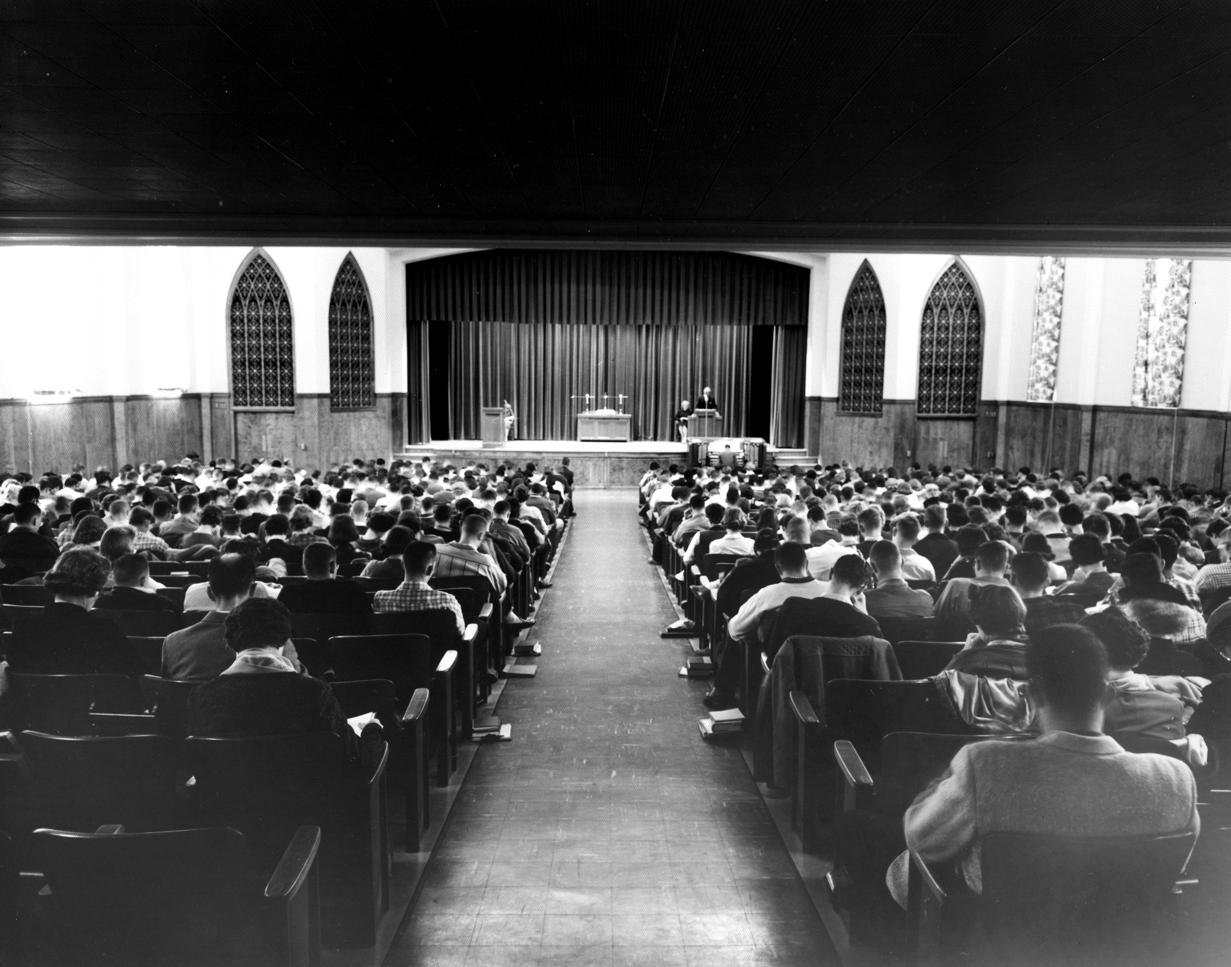 Radford interior during chapel